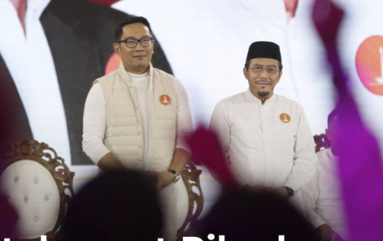 Pasangan Ridwan Kamil, Suswono (RIDO) menyatakan menerima hasil Pilkada yang telah ditetapkan KPU Jakarta. (foto X)
